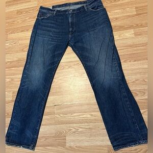 Polo Ralph Lauren Hampton Straight Dark Blue Relaxed Jeans - 42Bx34 -100% Cotton